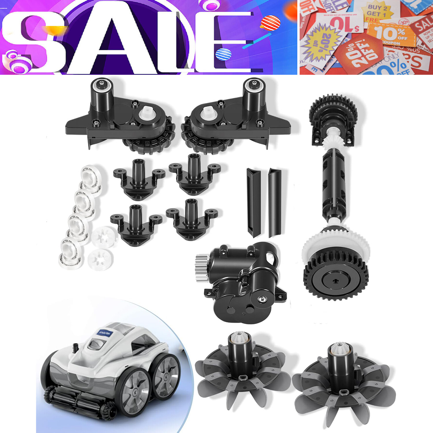 for Polaris Quattro Factory Tune Up Kit for Quatrro P40 P4000 (R0995100)