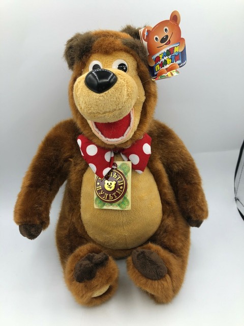 masha and the bear stuffed toy
