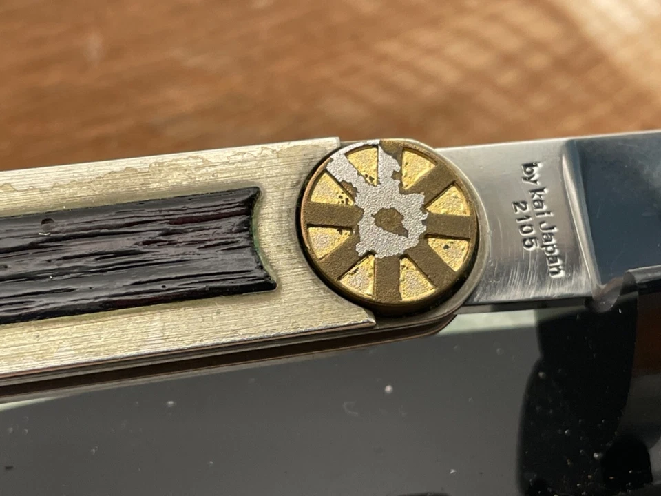 Carpeta de una sola hoja con bloqueo giratorio Kershaw Easy Rider 2105 rara de colección--358,25 Foto 3 de 4