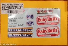 Tichy Train Group O #10311O NADX 40' Wood Reefer, Butterfinger/Baby Ruth (Decal)