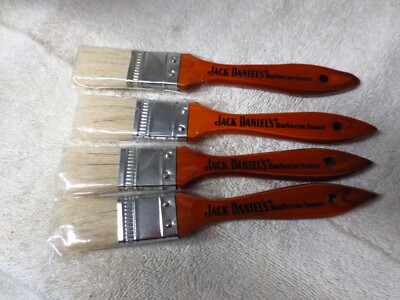Lot of 4  Jack Daniels BBQ Sauce Basting Brushes 2004 NEW
