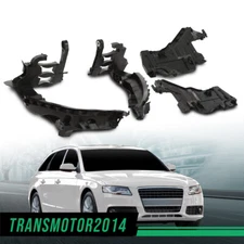 4PCS Headlight Mount Bracket Support Base Plate Fit For 2008-2012 Audi A4 B8 S4