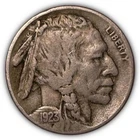 1923-S Buffalo Nickel Very Fine VF Coin, Scratch #6950