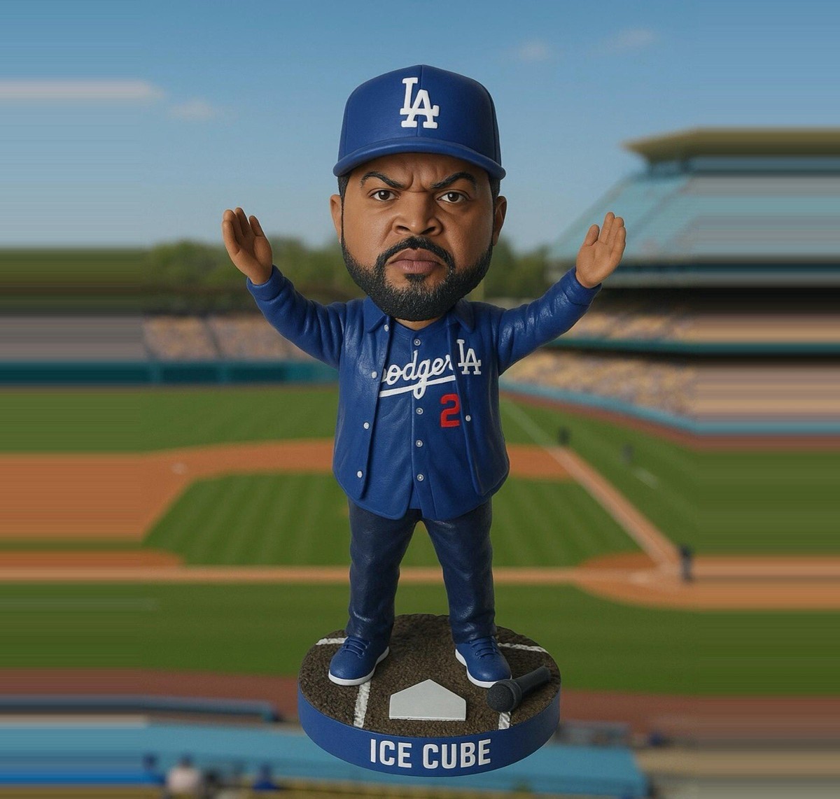 NEW in the BOX - Ice Cube LA Dodgers 2025 SGA Bobblehead
