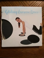 Gliding Exercise Sliding Discs Dual Sided for Carpet & Textured Floors New