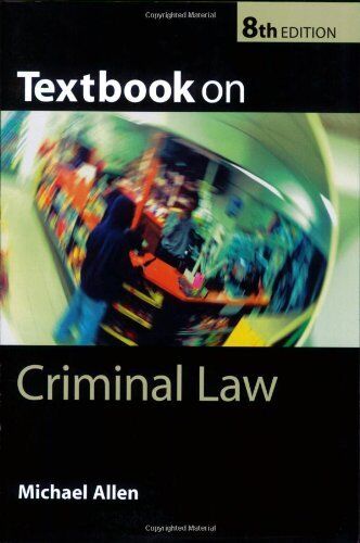 Textbook on Criminal Law-Michael Allen,Review Commission and formerly Professor - Picture 1 of 1