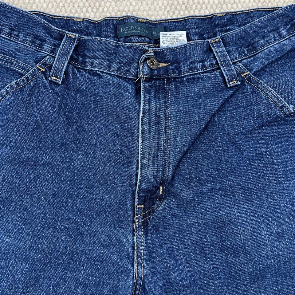 Vintage Faded Glory Shorts Men 36 Carpenter Jorts Baggy Skater Y2K Cyber Work B8 - Image 3 of 4