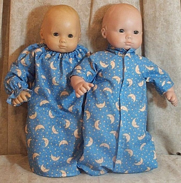 Doll Clothes Baby Made2Fit Girl 15" Bitty Nightgown Sleep Sack Moon Sta