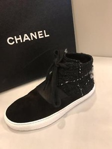 chanel lace trainers