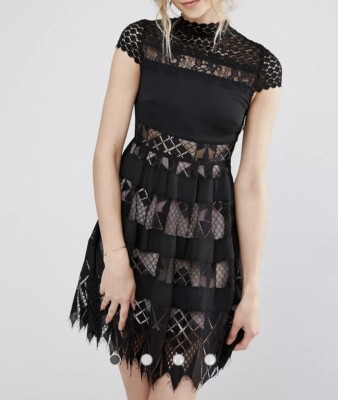 chinese dress ladies Still Her Lace Maxi Dress Black