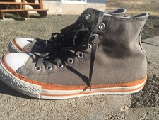 Converse All Star Chuck Taylor Gray High Top Sneakers Size 9 Men  s 11 Women  s