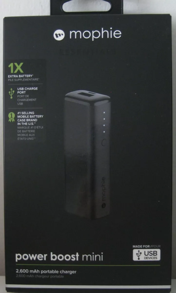 MOPHIE ESSENTIALS POWER BOOST MINI 2 600 mAh PORTABLE CHARGER BNIB