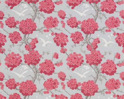 OSBORNE & LITTLE VORHANGSTOFF DESIGN Japonerie 2,2 METER 04 FARBE ROSA
