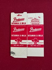 1960's, Hopalong Cassidy, "Un-Used", Milk Carton Half Pint Scarce / Vintage
