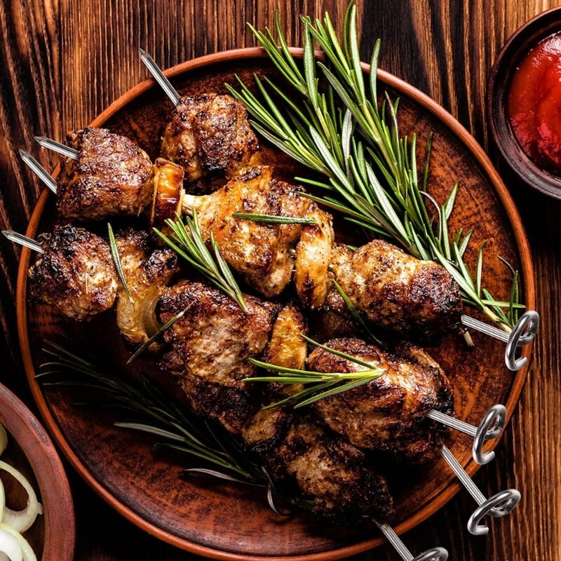 Dehydration Rack Skewer Stand 6 Quart Air Fryer Vertical Chicken Grills