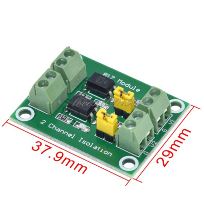 2 Channel PC817 Optocoupler Isolation Board Voltage Converter Adapter Module NEW