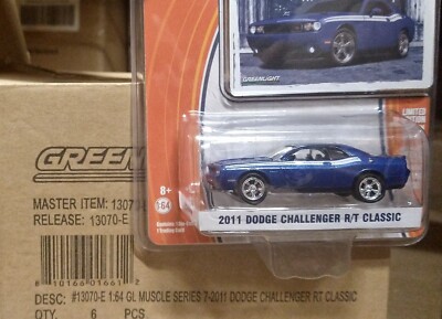 GREENLIGHT GL Muscle Car 2011 Dodge Challenger R/T Classic Blue 1