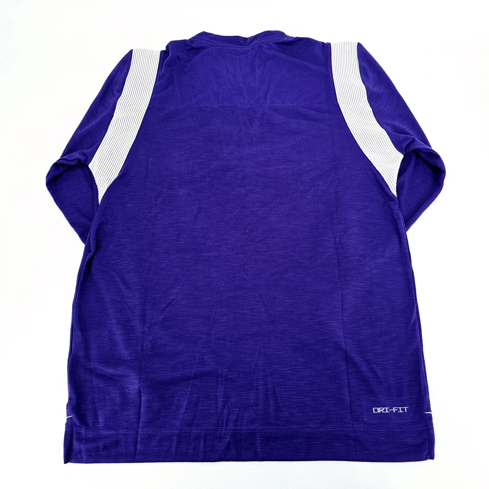 Nike Coaches Maglia Calcio Dri Fit Manica Lunga Uomo GRANDE L Viola NUOVA