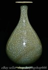 10.4" Antique Chinese Song Dynasty Ru Kiln Porcelain Jade Pot Spring Bottle