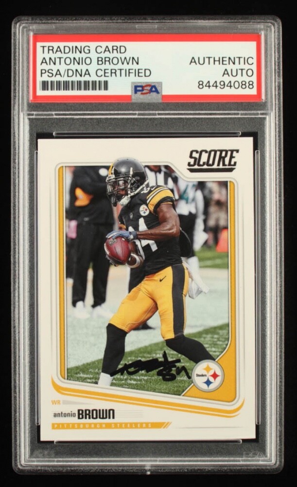 Antonio Brown Signed 2018 Score #271 (PSA) - A
