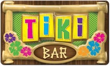 Plastic 3-D TIKI BAR SIGN 12.5 x 17” Luau Photo Booth Party Door Wall Decoration