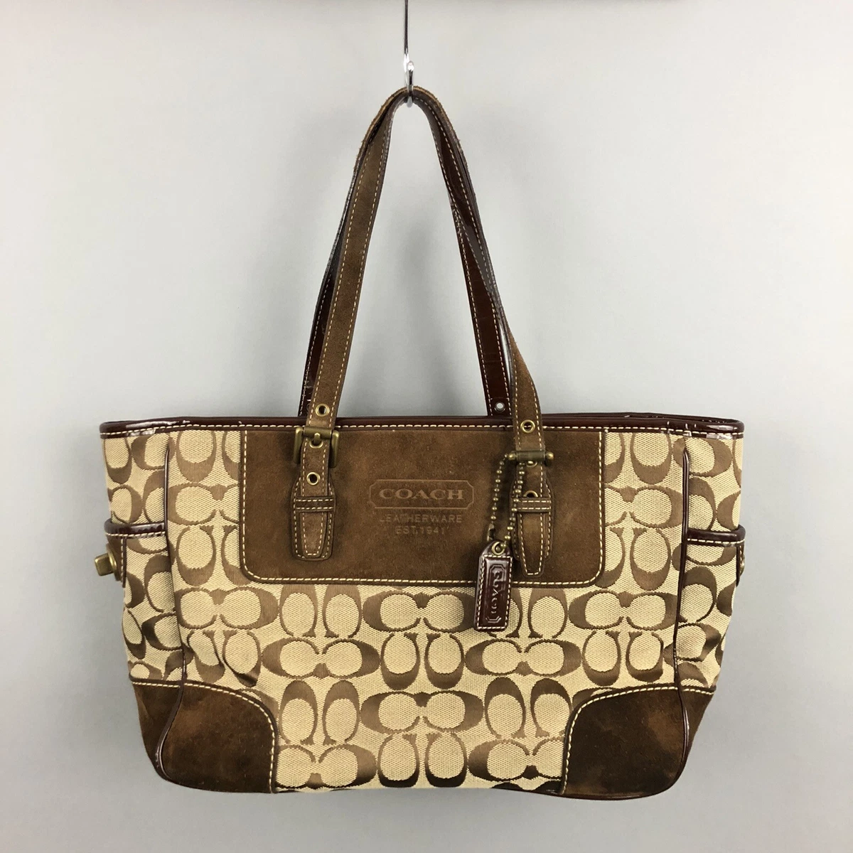 Buy Coach Day Signature Canvas Tote Bag, Beige Color Women