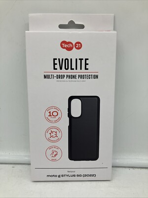 Phone Case for Motorola Moto G Stylus 5g 2022 Tech21 Evolite Black FREE SHIPPING