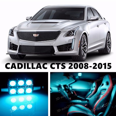 18pcs LED ICE Blue Light Interior Package Kit for CADILLAC CTS