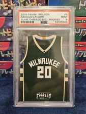 PSA 9 Rashad Vaughn Team Threads Rookies Panini Threads #3
