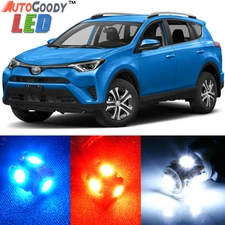 10 x Premium Xenon White LED Lights Interior Package Kit for Toyota RAV4 + Tool