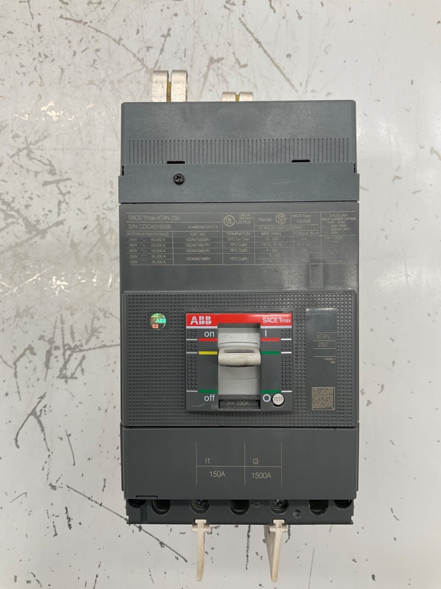 ABB TMAX XT4NU3150AYJ000XXX RELIAGEAR CIRCUIT BREAKER 150 A 3P