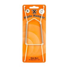 Wall Plate Hanger Large 24-36cm X Hooks No. 3