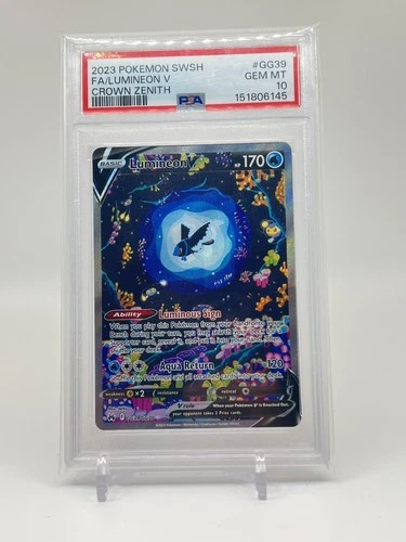 Pokémon Lumineon V GG39/GG70 Crown Zenith Ultra Rare Holo PSA 10