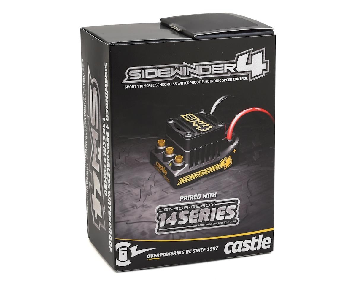 Castle Creations Sidewinder SW4 Waterproof 1/10 ESC/Motor Combo w/1410 (3800kV)