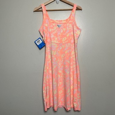 Columbia Freezer III Dress Womens Size M Peach Floral PFG Active Mini NWT