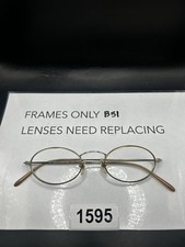 Calvin Klein 335 525 Eyeglasses Frame Only 48-21-145 Gold Oval