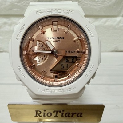 Casio G-Shock GMA-S2100MD-7AJF Weiß Roségold Mini CasiOak Damenuhr Mod 5611