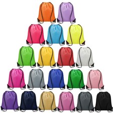 20 Pcs Drawstring Bags Bulk - Drawstring Backpack Draw String Back Bag for Gi...