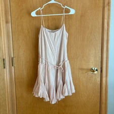 HELLO MOLLY Pink Mini Dress US 6 Spaghetti Strap Ruffle Sundress Party NWT