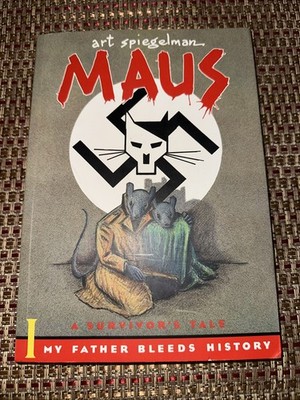 MAUS BY ART SPIEGELMAN- MY FATHER BLEEDS HISTORY . GRAPHIC NOVEL (SC/1986)