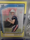 2024 Panini Donruss - Rated Rookie Drake Maye #379 Press Proof Yellow (RC)