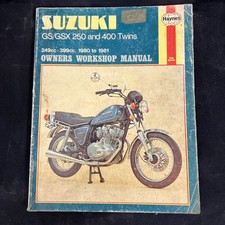 Haynes Manual Suzuki GS/GSX 250 400 & 450 Twins 249 cc- 399 cc-448 cc 1980 - 81