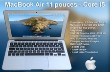 Apple MacBook Air - 11.6" - Core i5 - 1.7 GHz - RAM 4 Go - SSD 240 Go