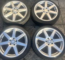 4 X SET MERCEDES C CLASS W204 AMG 18" ALLOY WHEELS 8J ET50 8.5J ET54 STAGGERED