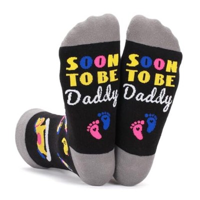  Expecting Father's Day Gifts for Him Men, Funny Daddy Socks, Soon To Be Daddy 