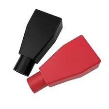 MGI SpeedWare Top Post Car Battery Terminal Boot Covers, Made in The USA, Red 