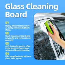 2025 New Automotive Oil Film Cleaning Brush, Clear Vision Glass Cleaner,