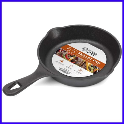 #ad #ad 6.5 Inch Cast Iron Skillet Pan Pre Seasoned Cast Iron Integrated Hanging Ho... $20.99