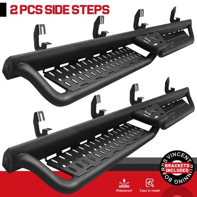 For 2015-2026 Chevy Colorado Canyon Crew Cab 6'' Running Board Bolt-on Drop Steps