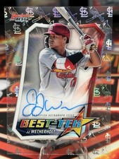 Topps 2025 Bowman's Best Best-Tek BTA-JW Autograph JJ Wetherholt Cardinals